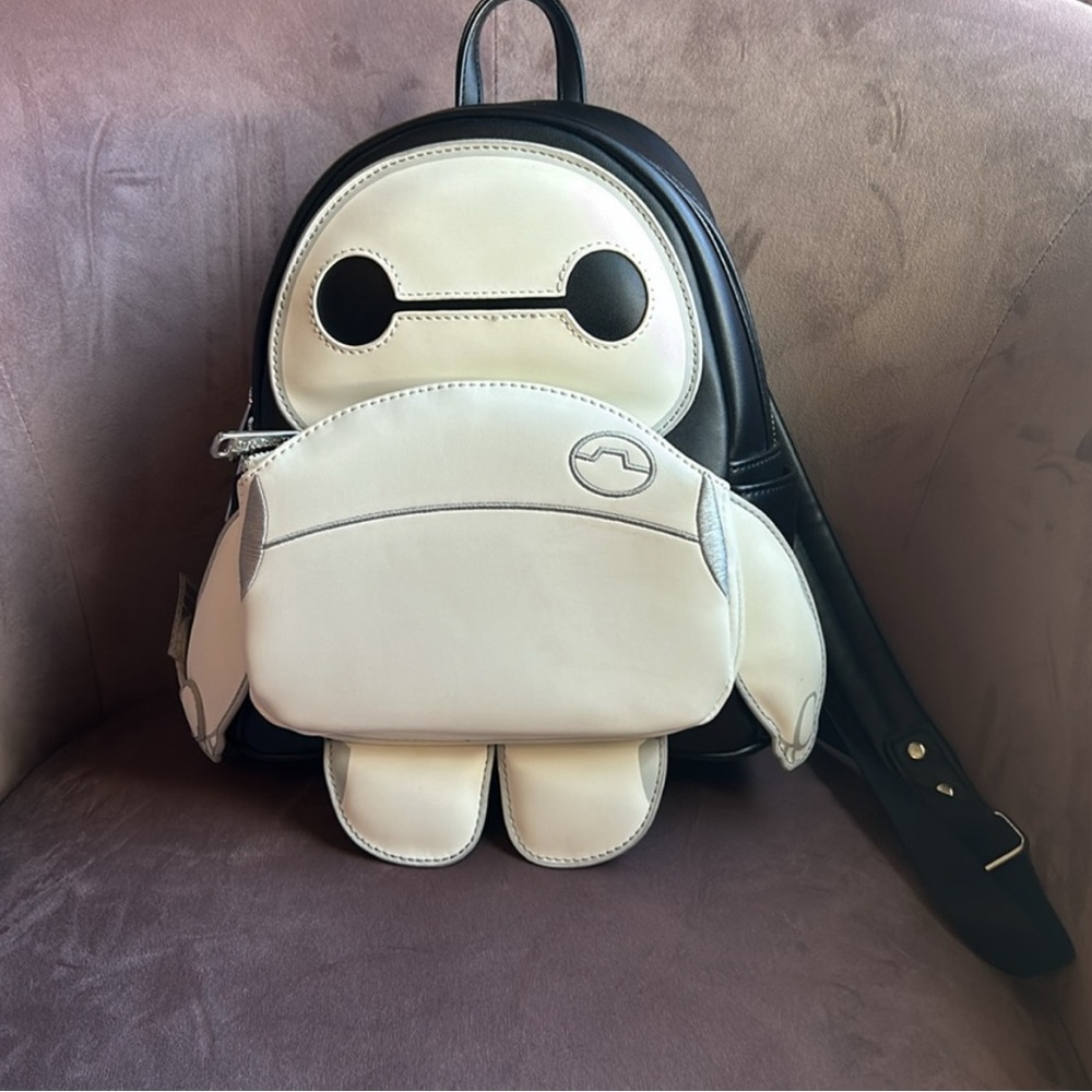 Loungefly Black and Cream Character Backpack